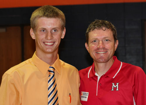 Eric Rausch and Coach Nelson