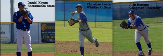 Daniel Kopas (Sacramento State), Christian Loera (Whittier College), Alex Hanono (Chapman College)