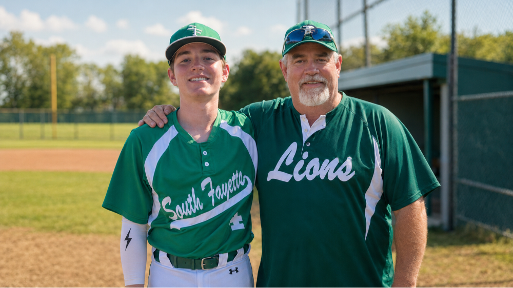 Luke Arison and his dad Dave